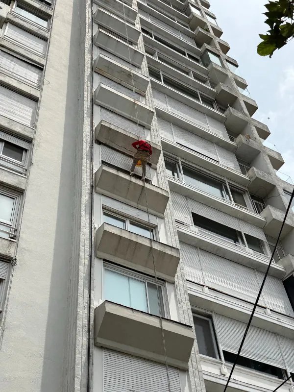 Trabajo en altura realizado por Alta Group en el proyecto San Lorenzo